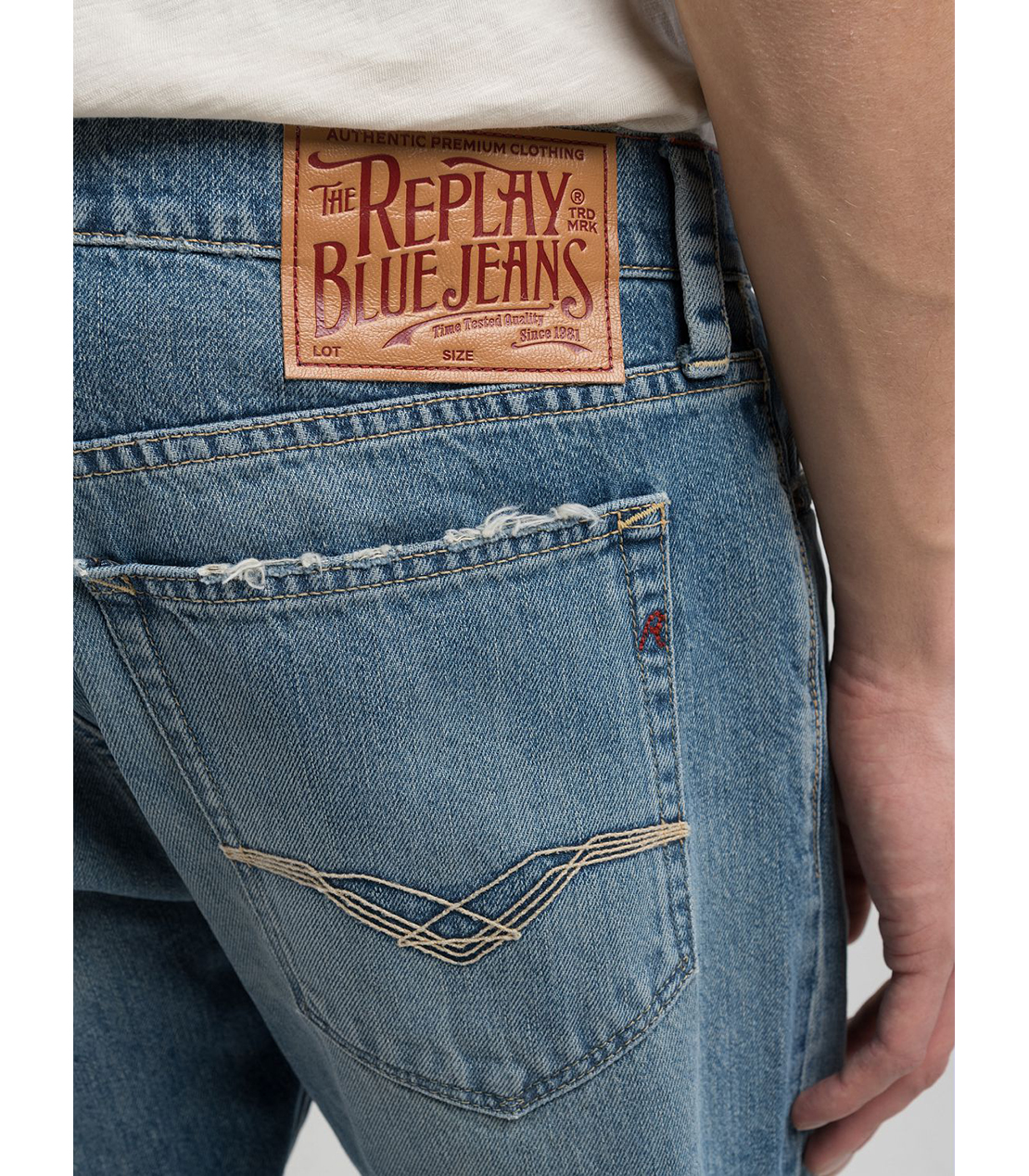 ストレートフィットDERYCK オーセンティック リサイクルデニム 詳細画像 ブルー 7